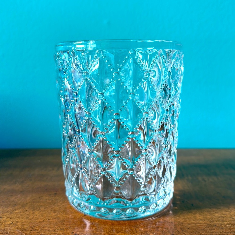 Glass candle holder / vase